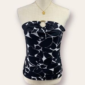 🖤🌸 y2k Swim Floral Tube Top 🌸🖤